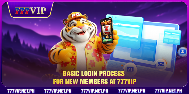 Basic login process for new members at 777VIP