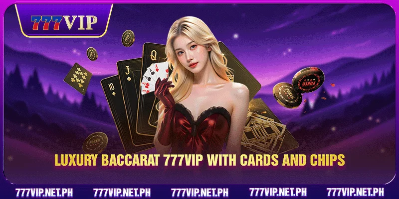 Luxury Baccarat 777VIP with cards and chips