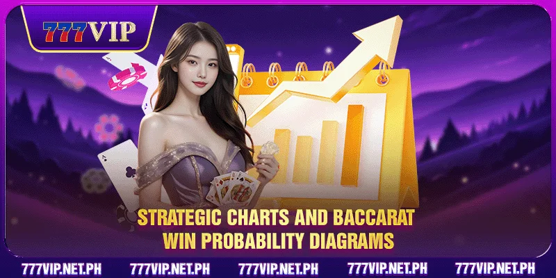 Strategic charts and baccarat win probability diagrams